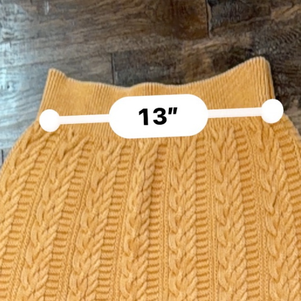 Free People Cable Knit Butterscotch Skirt - Picture 8 of 10
